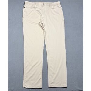 Collars and Co CEO Tech Pants Mens 38x32 Stone Performance Stretch Athletic NEW